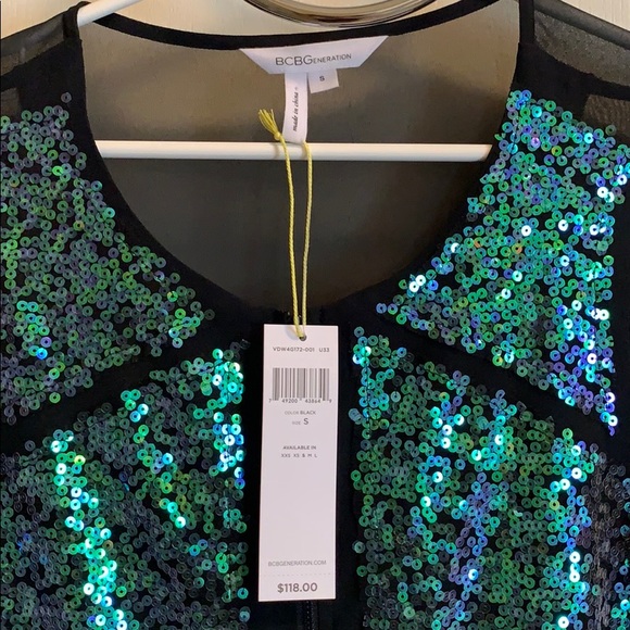 BCBG Sequin Blouse - Picture 2 of 4